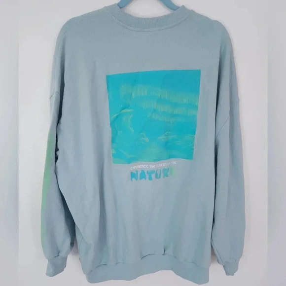 Levi's The Force of Nature Sterling Blue oversized sweater NWT Size medium - Picture 2 of 12